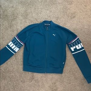 Turquoise Sporty Puma Jacket